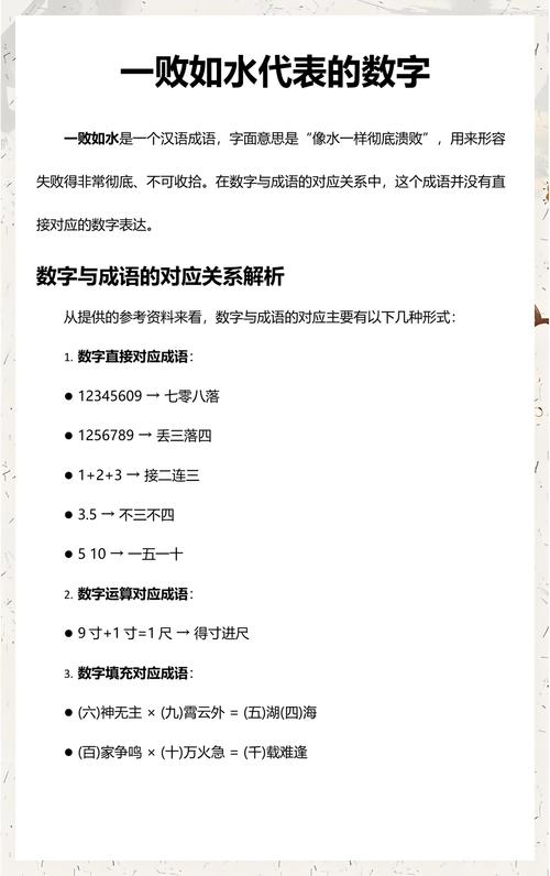 水代表的数字: 水代表的数字是几,精选词语释义剖析